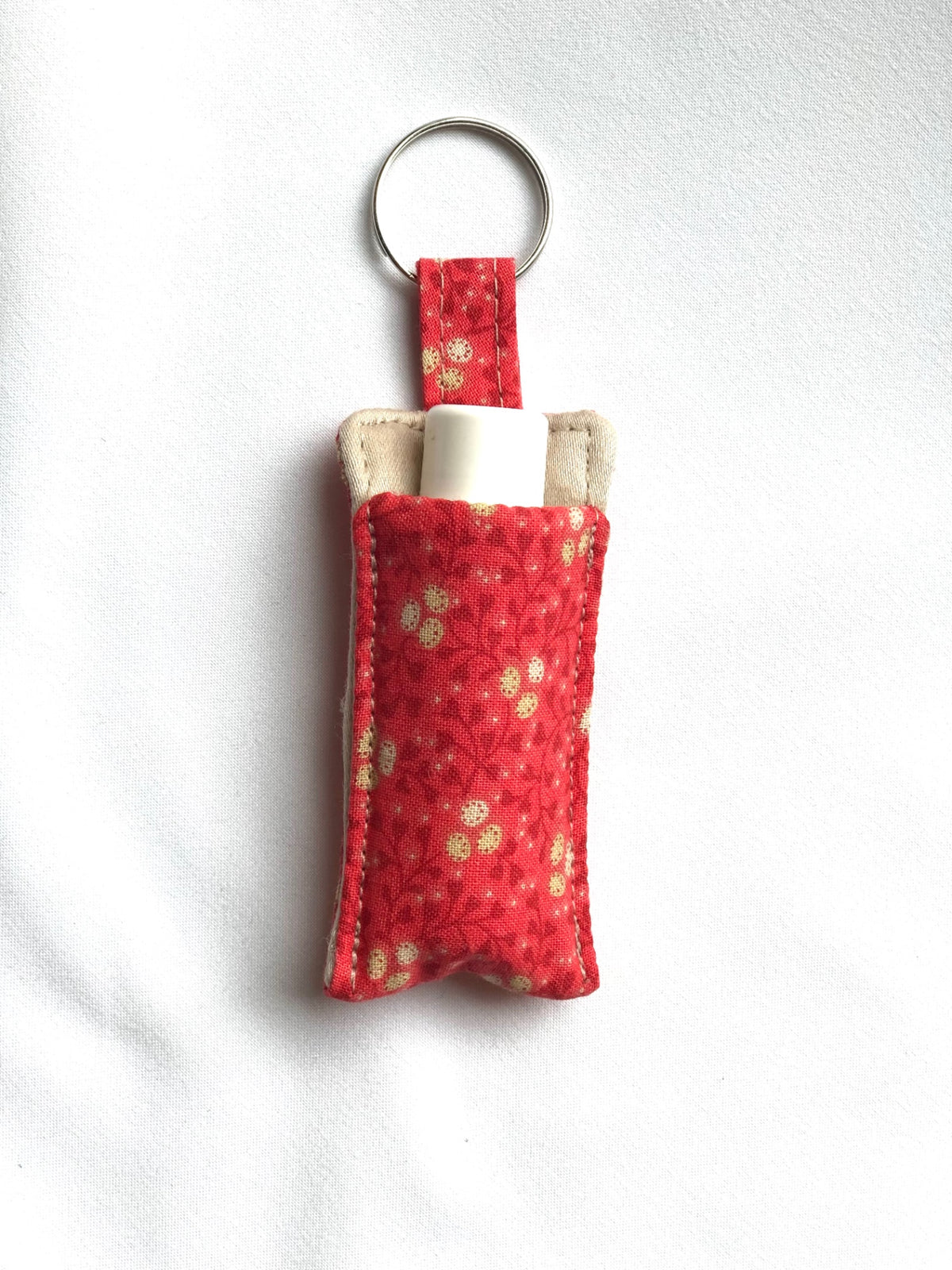 Coral with flowers Chapstick Holder