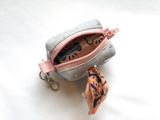 G/P & Silver Poopoo Bag