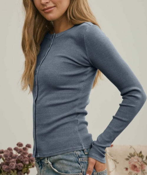 J.O.A. Top - Blue - Medium