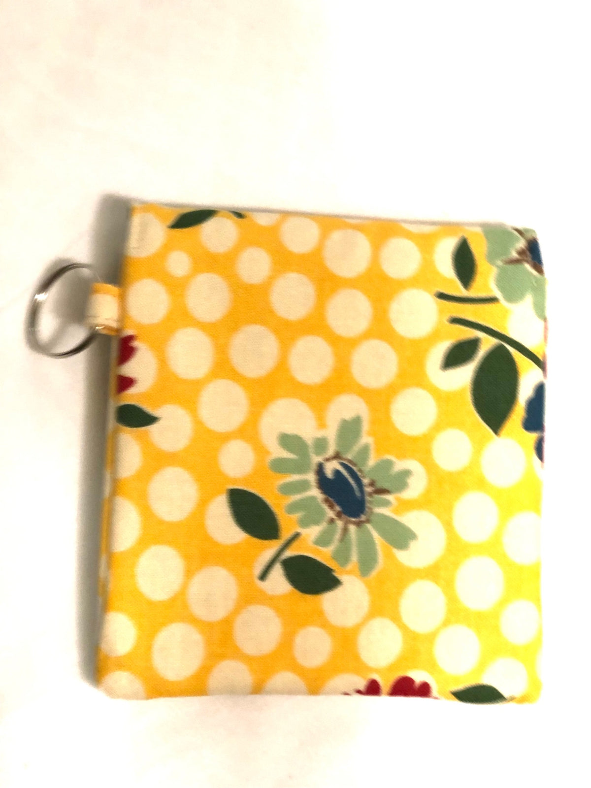 Flowers on Yellow Mini Pouch