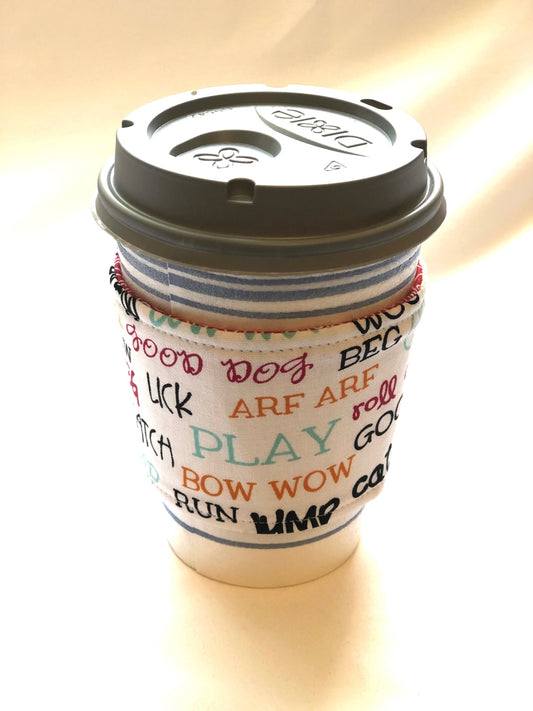 Dog Words Coffee Sleeve