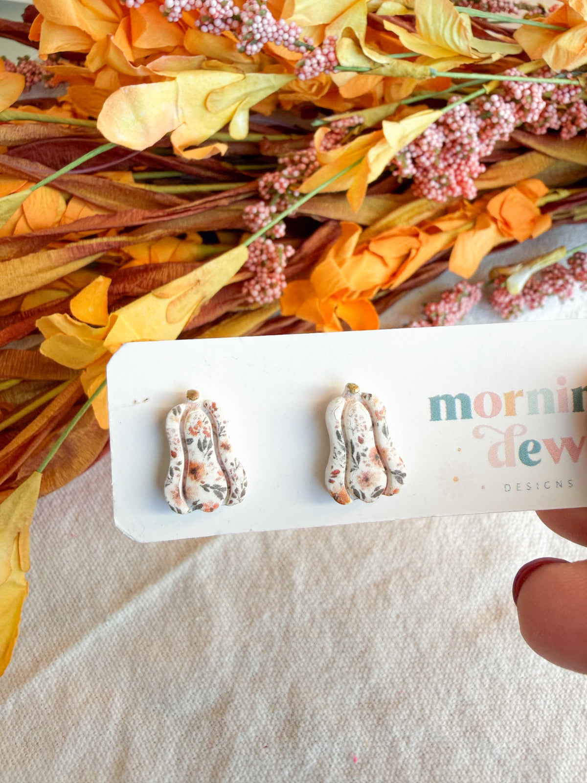 Floral Gourd Studs