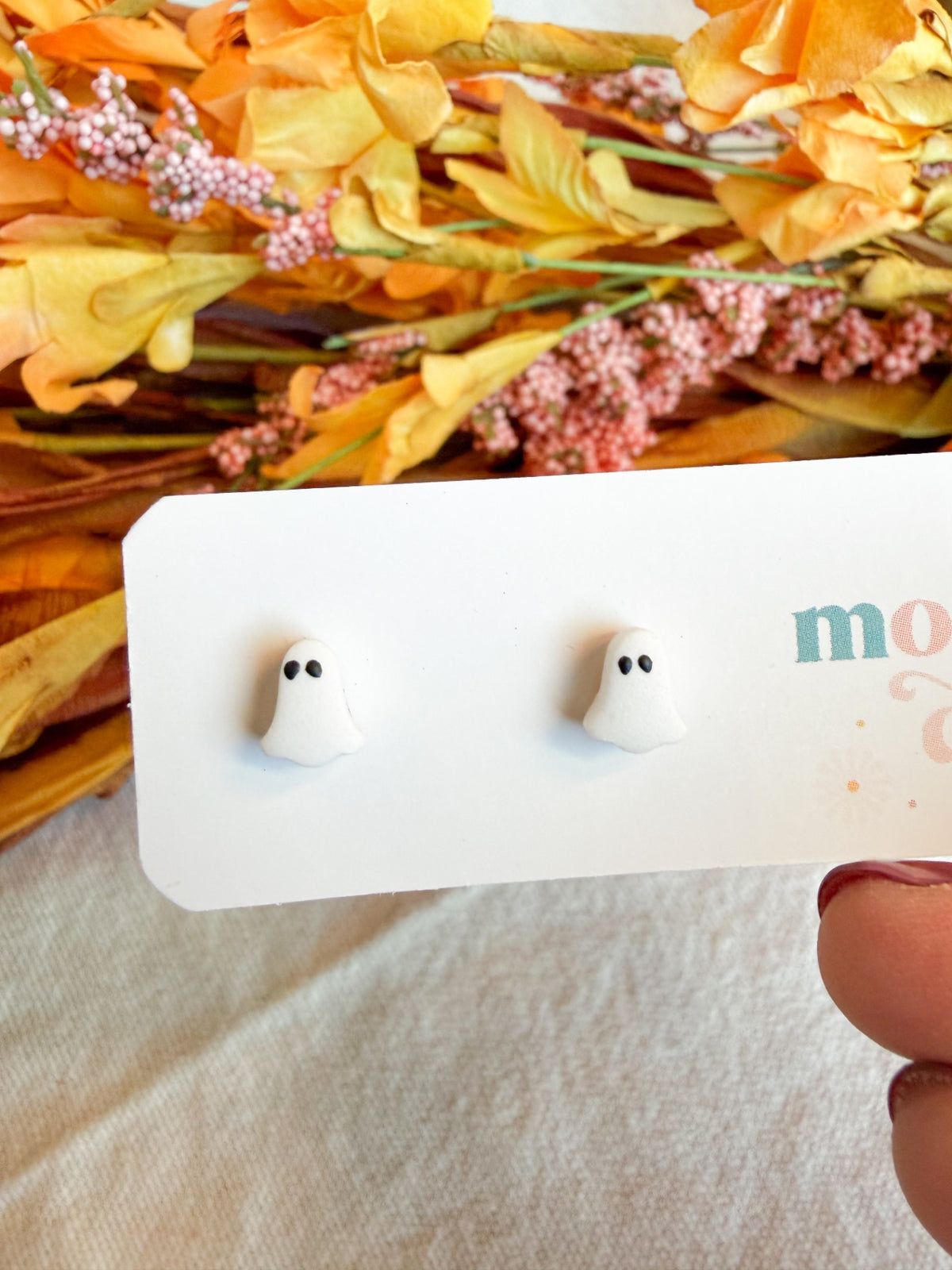Kid Sized Mini Ghost Studs