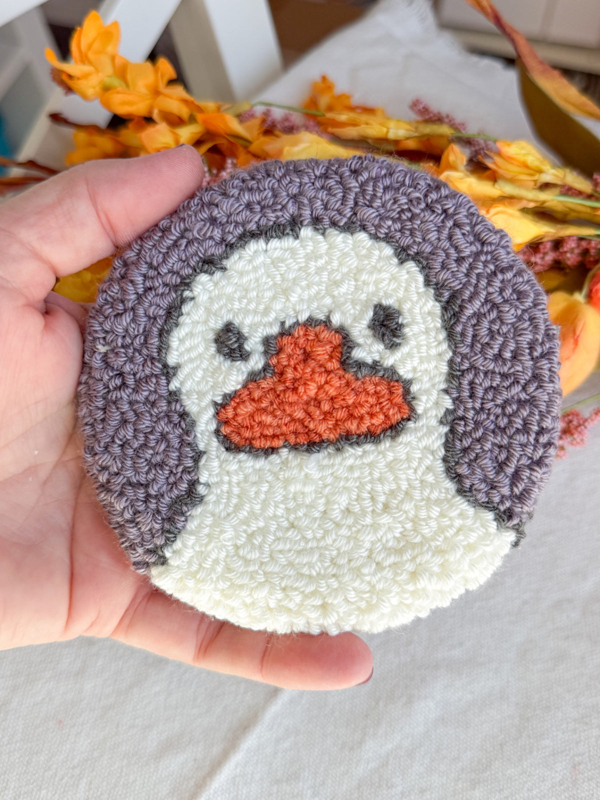 Goose Mug Rug Coaster