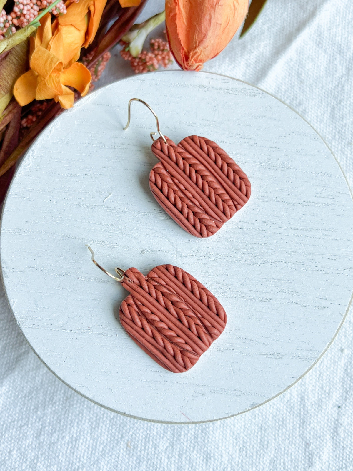 Hand-braided Knit Pumpkins