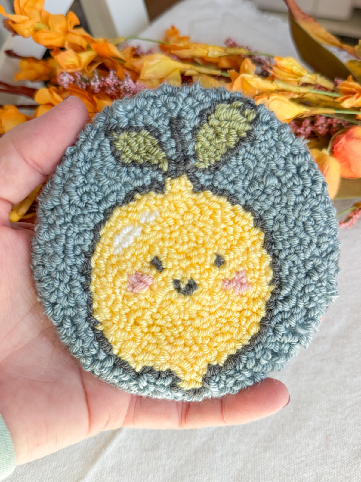 Cute Lemon Mug Rug Coaster
