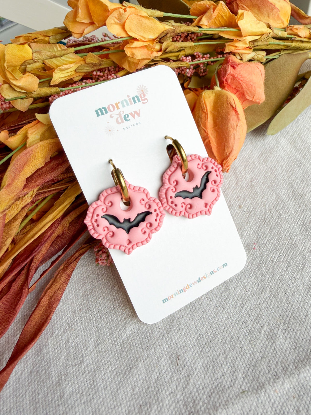 Spooky Pink Girly Bats