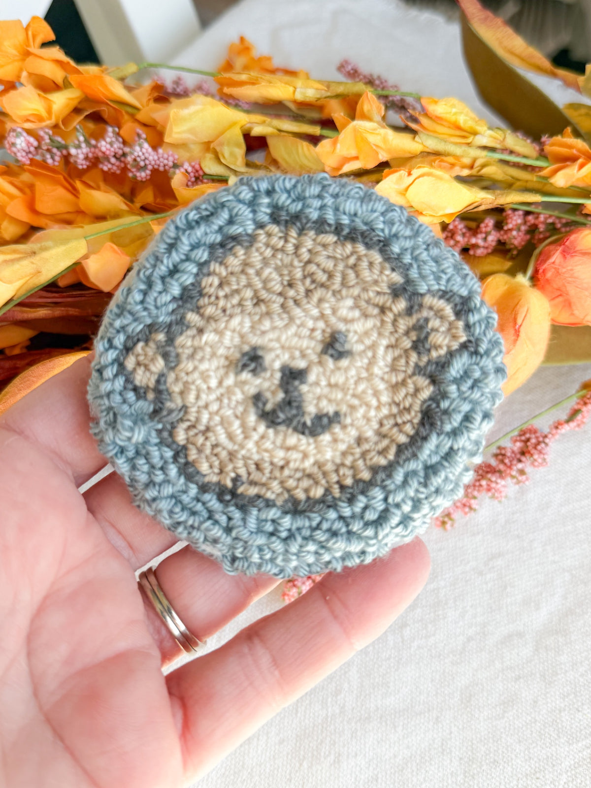 Monkey Head Car Mug Rug Coaster