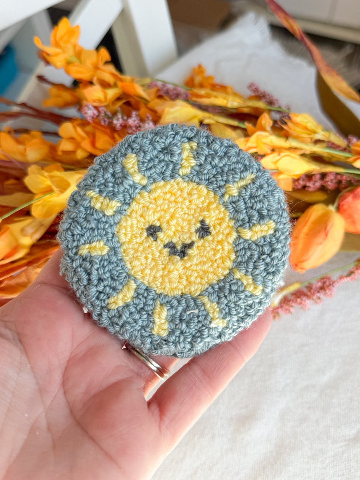 Sunshine Car Mug Rug Coaster