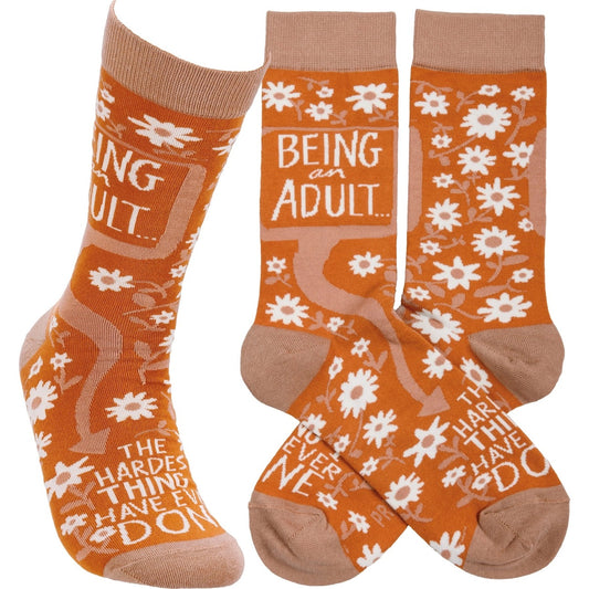 Being An Adult… The Hardest Thing I Have Ever Done Socks