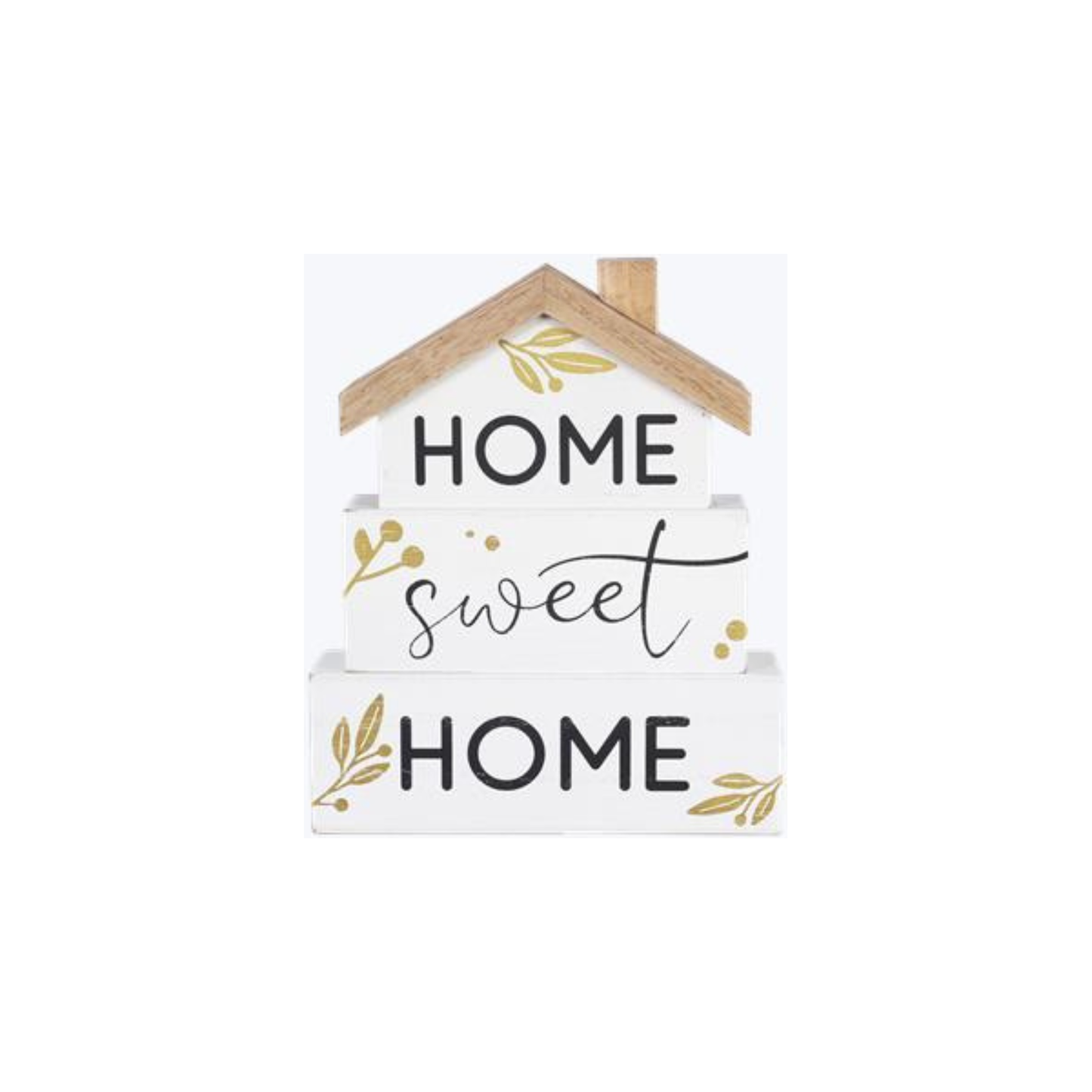 Home Sweet Home Stacked House Tabletop Sign