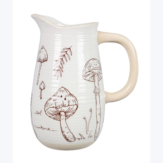 Ceramic Mushroom Vase/Water Pitcher