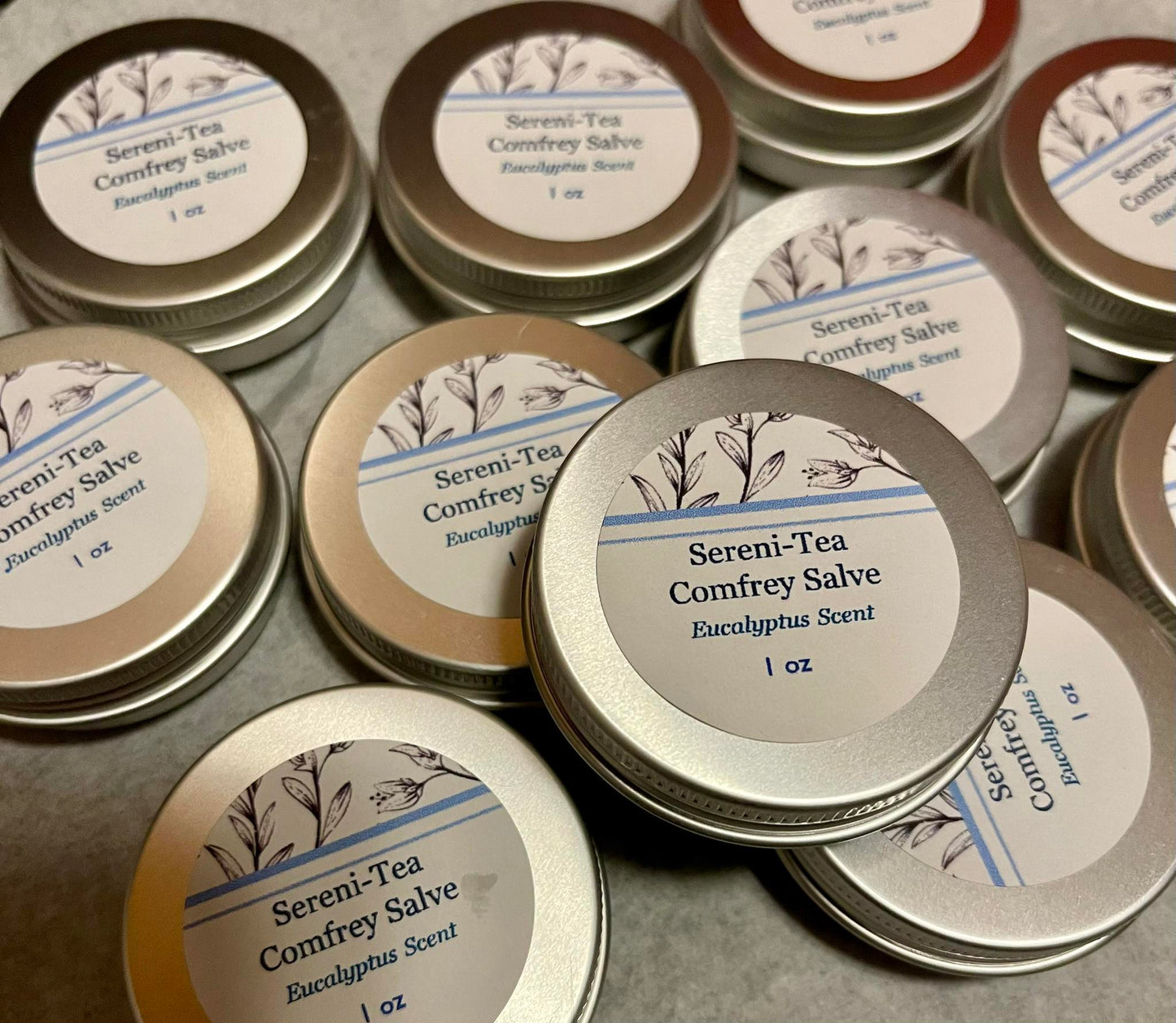 Comfrey Boo-Boo Salve - Sereni-Tea Salve - Silver - 1 oz - Lavender