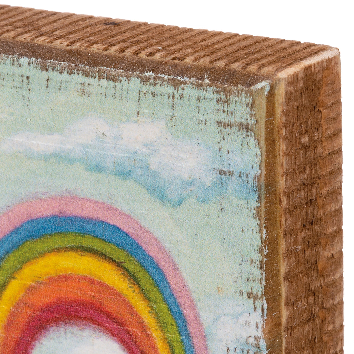 Rainbow After the Storm Farm Block Sign