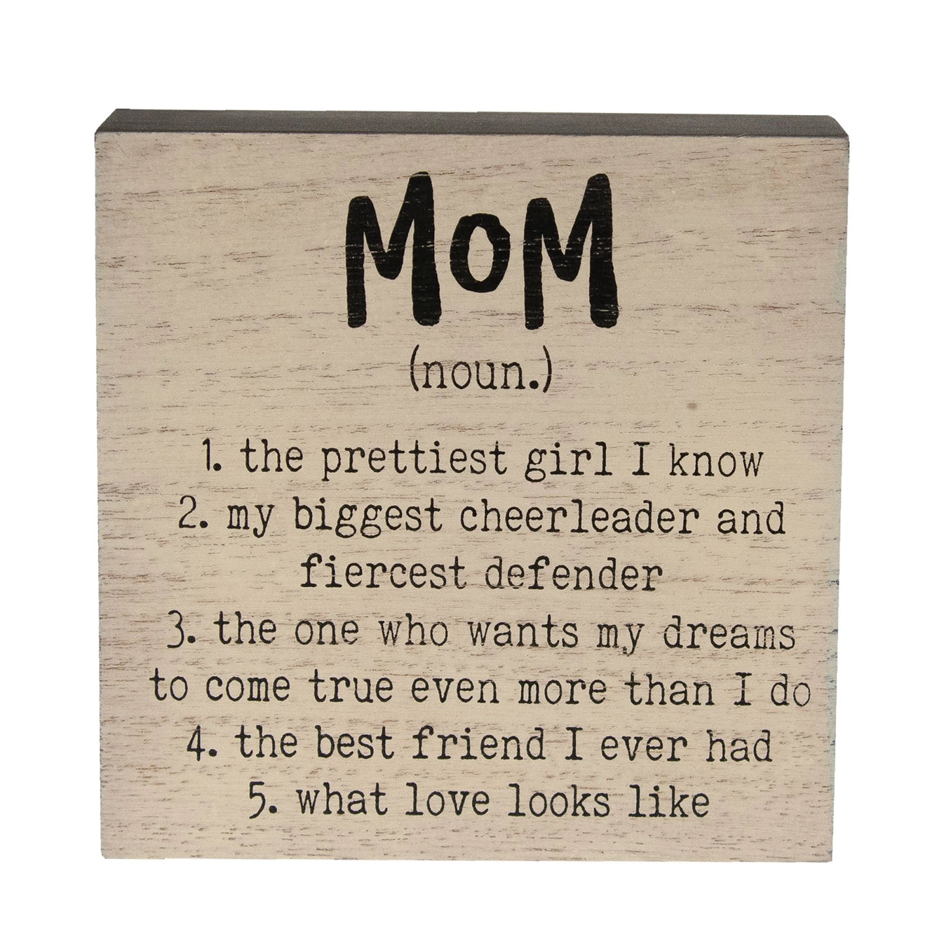 Mom Definition Box Sign
