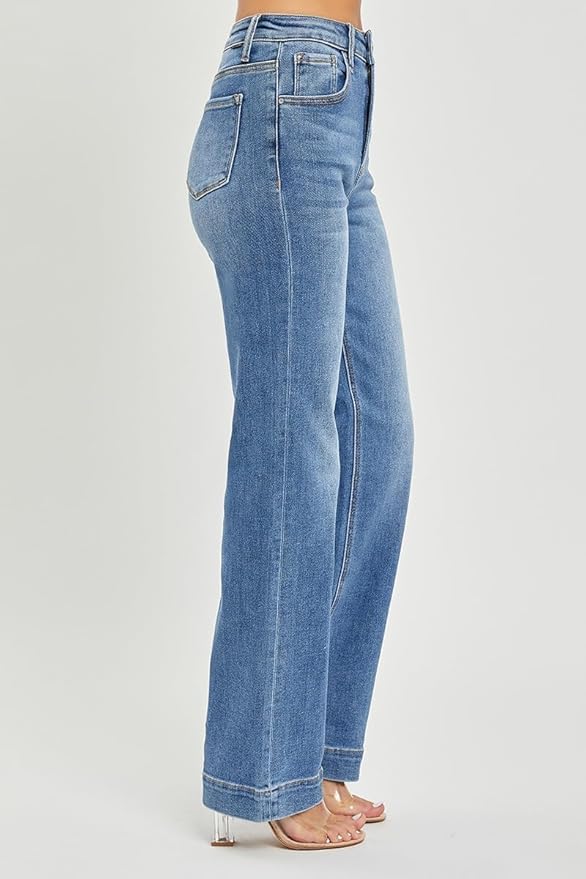 Risen Jeans - High Rise Straight Jeans - RDP5444
