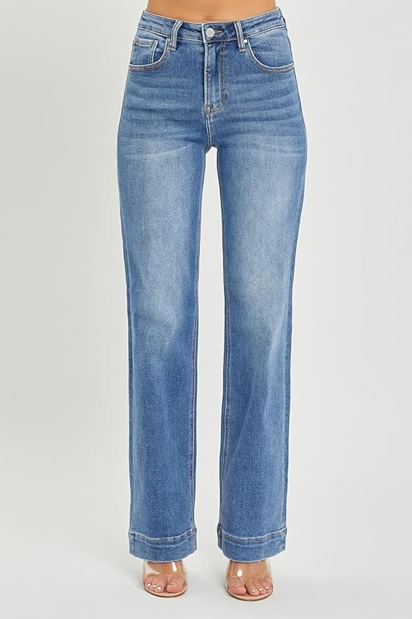 Risen Jeans - High Rise Straight Jeans - RDP5444