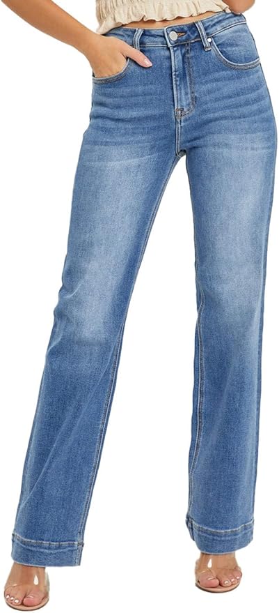 Risen Jeans - High Rise Straight Jeans - RDP5444