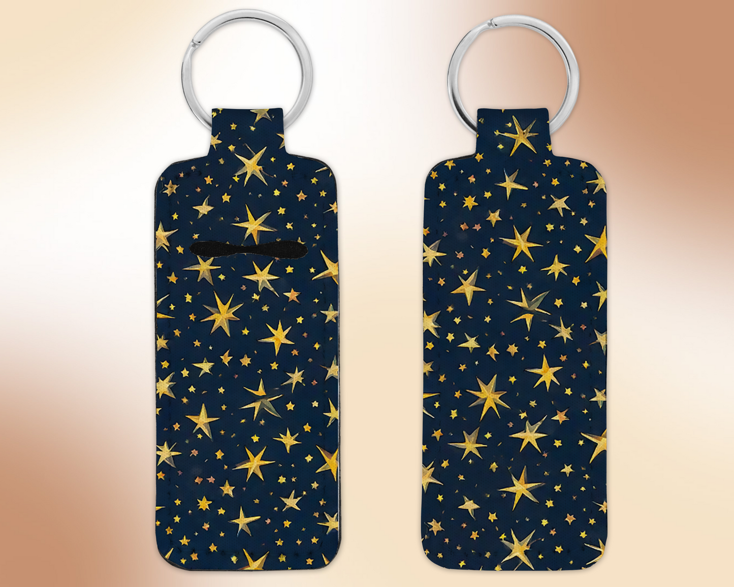 Stars Chapstick / Lip Balm Keychain