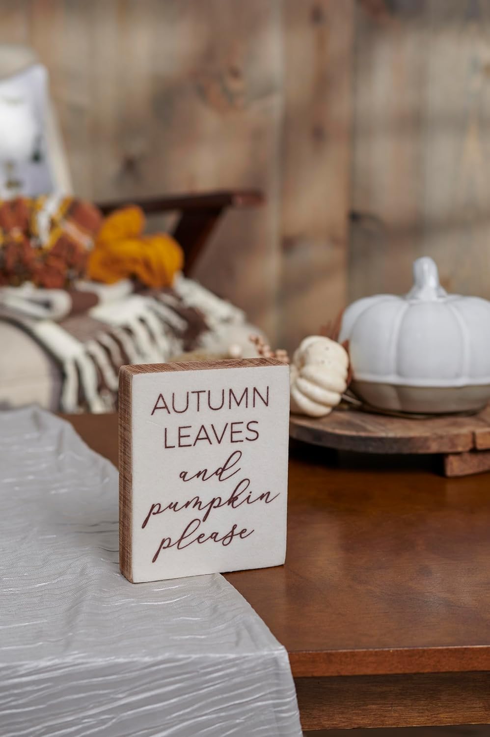 Autumn Leaves and Pumpkins Please, velvet background