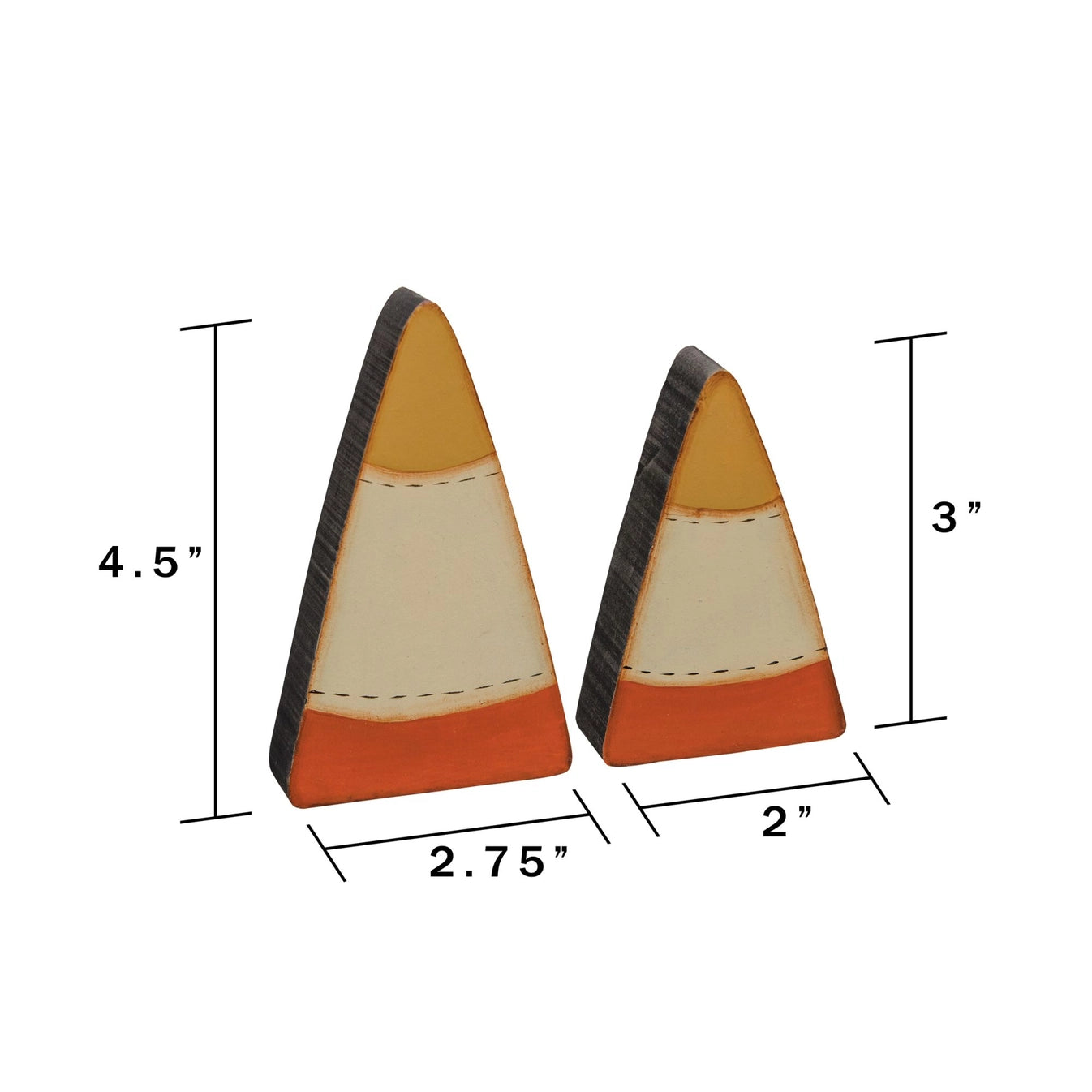2/Set, Wooden Candy Corn Sitters