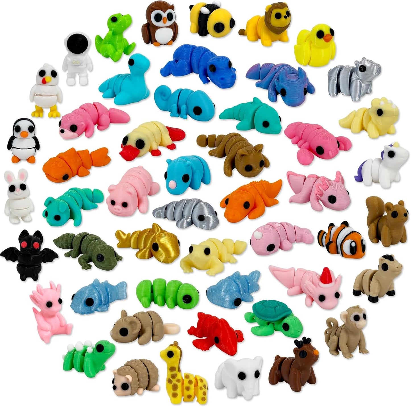 Mystery 3D Printed Animal Figurines