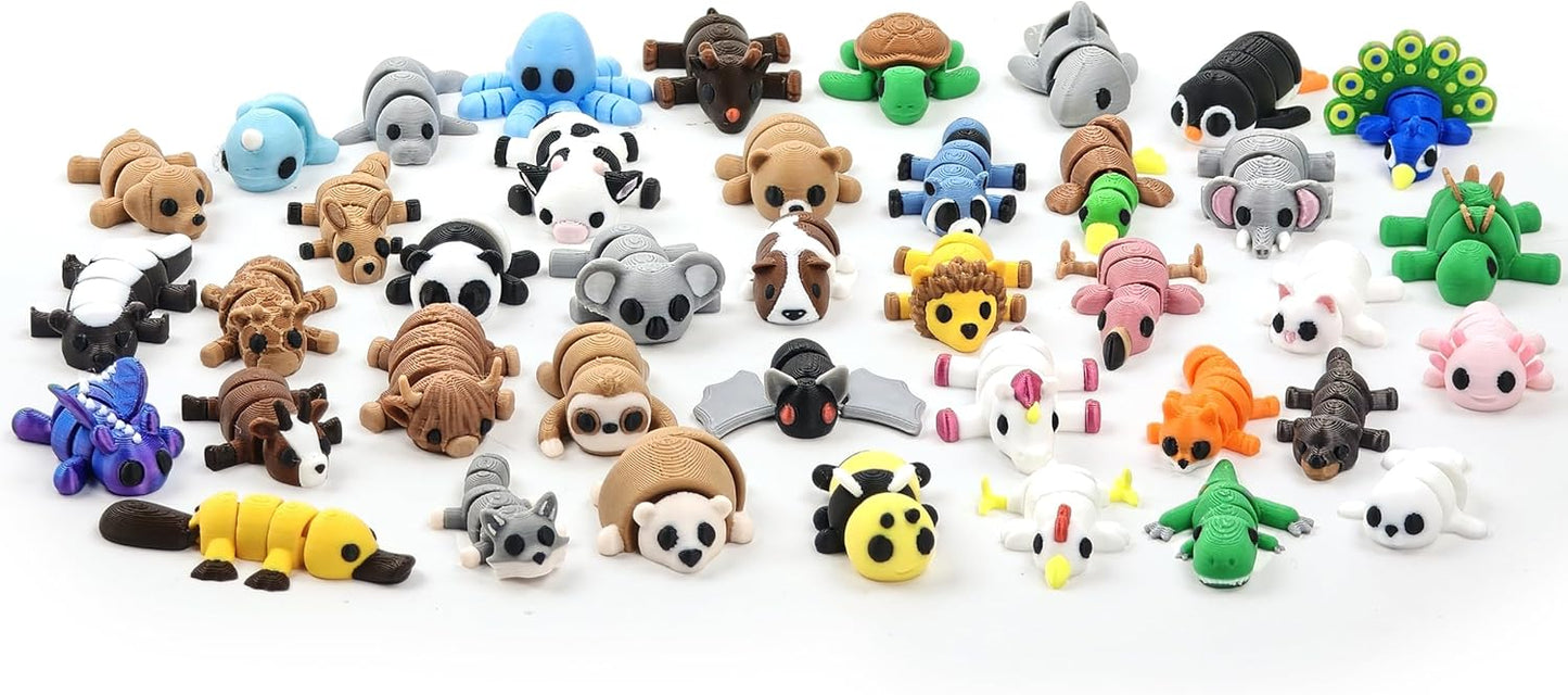 Mystery 3D Printed Animal Figurines