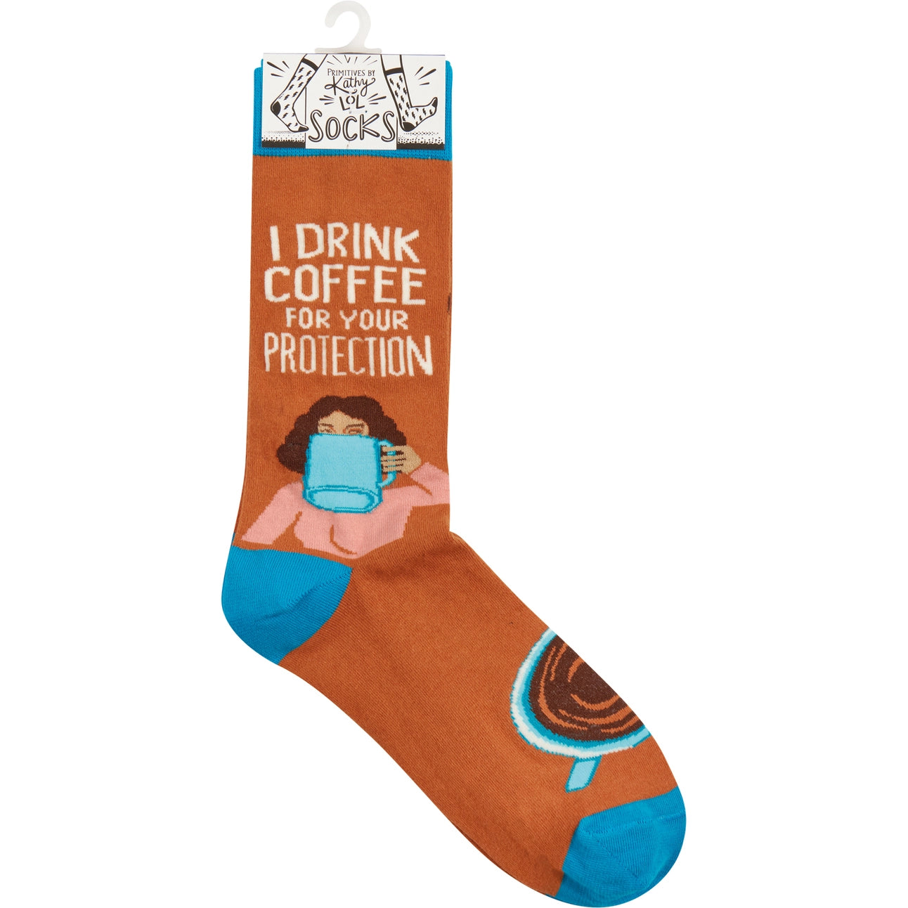 I Drink Coffee For Your Protection Socks