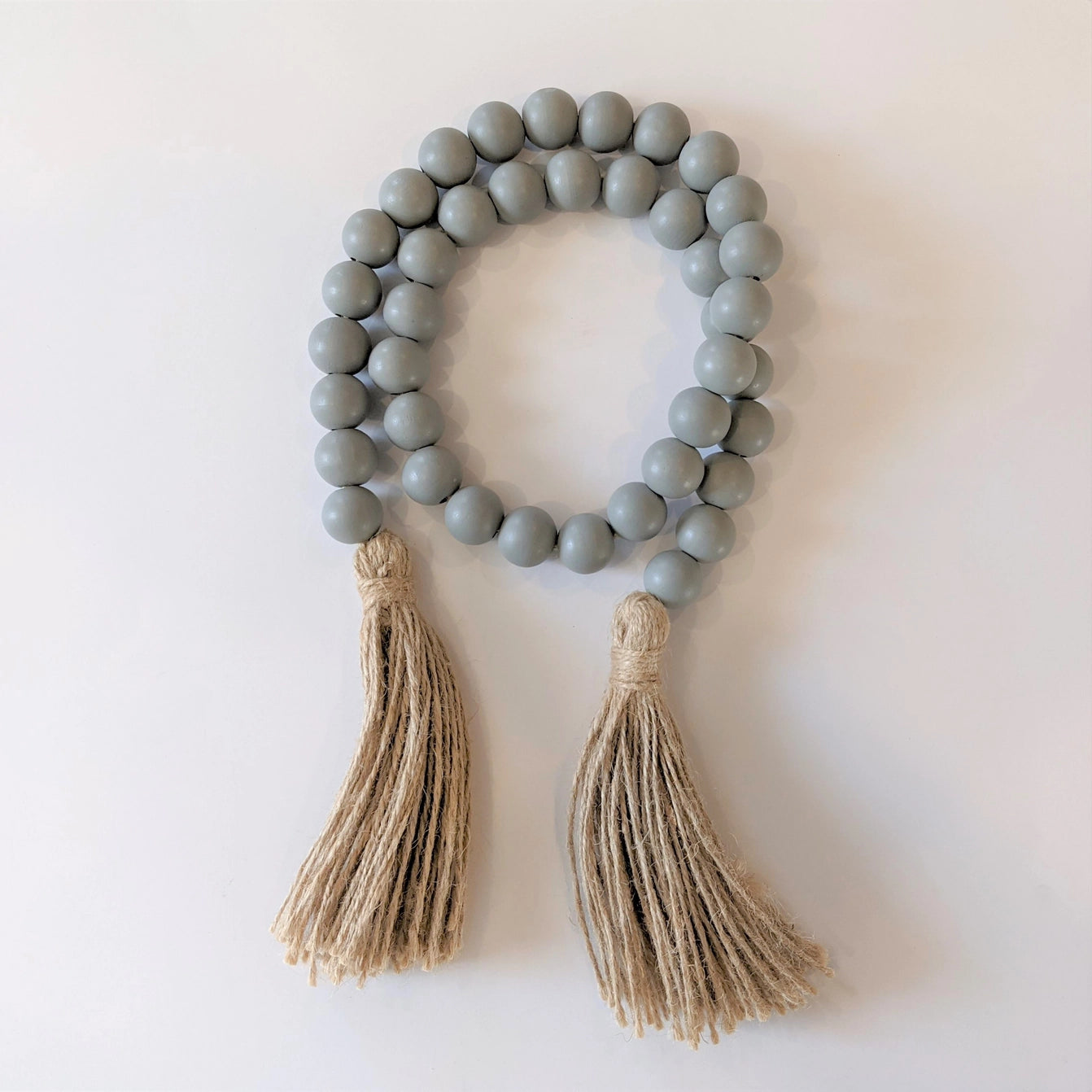 Wood Bead Garlands - Slate Gray