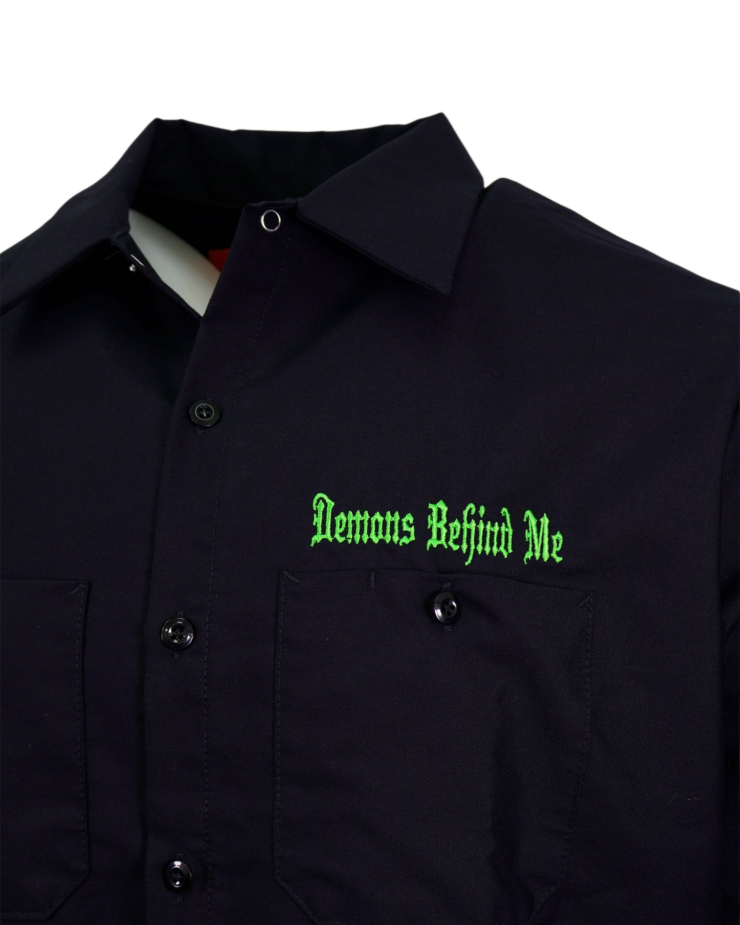 "Lucky" Embroidered Industrial Shop Shirt