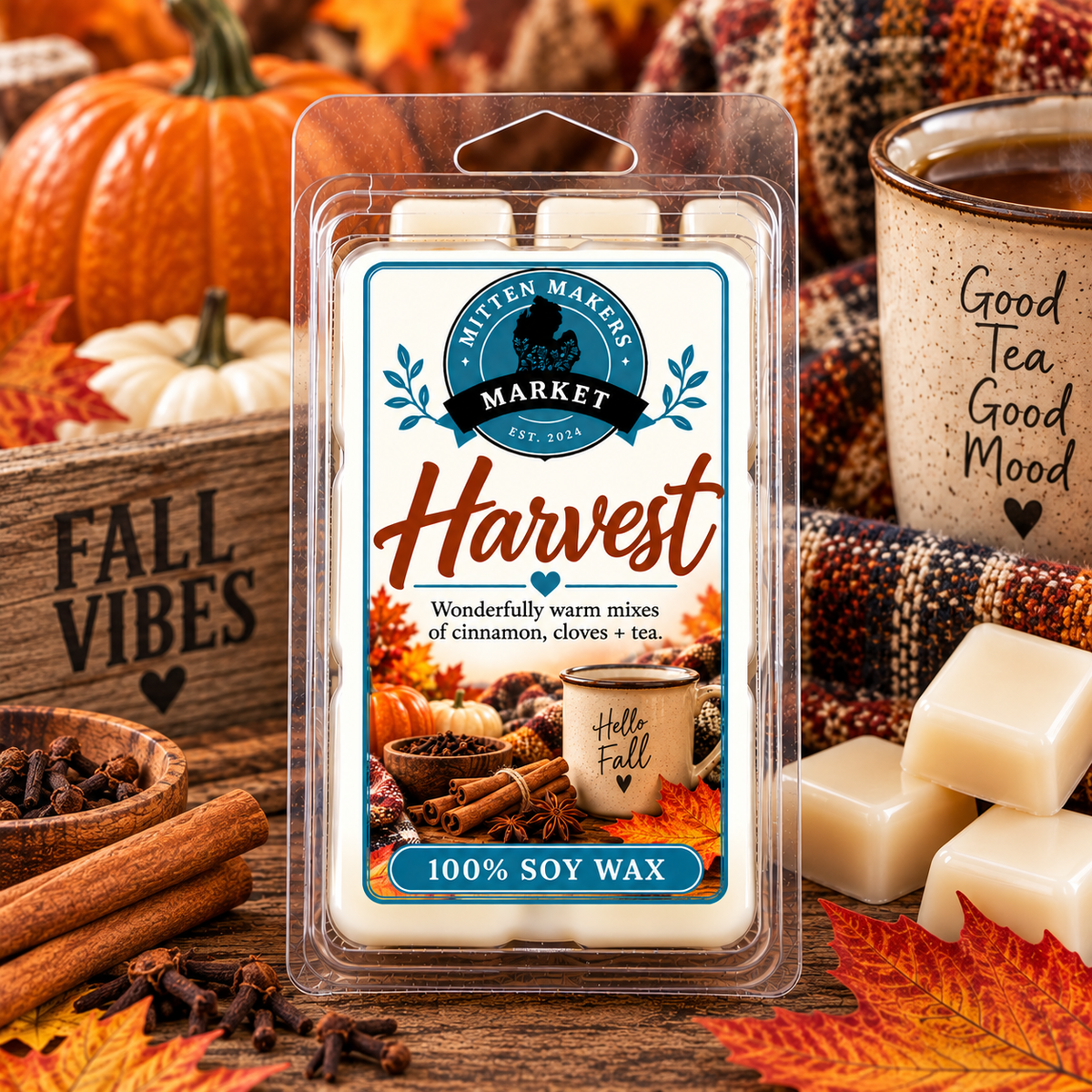 Soy Wax Melts (100%) - Harvest