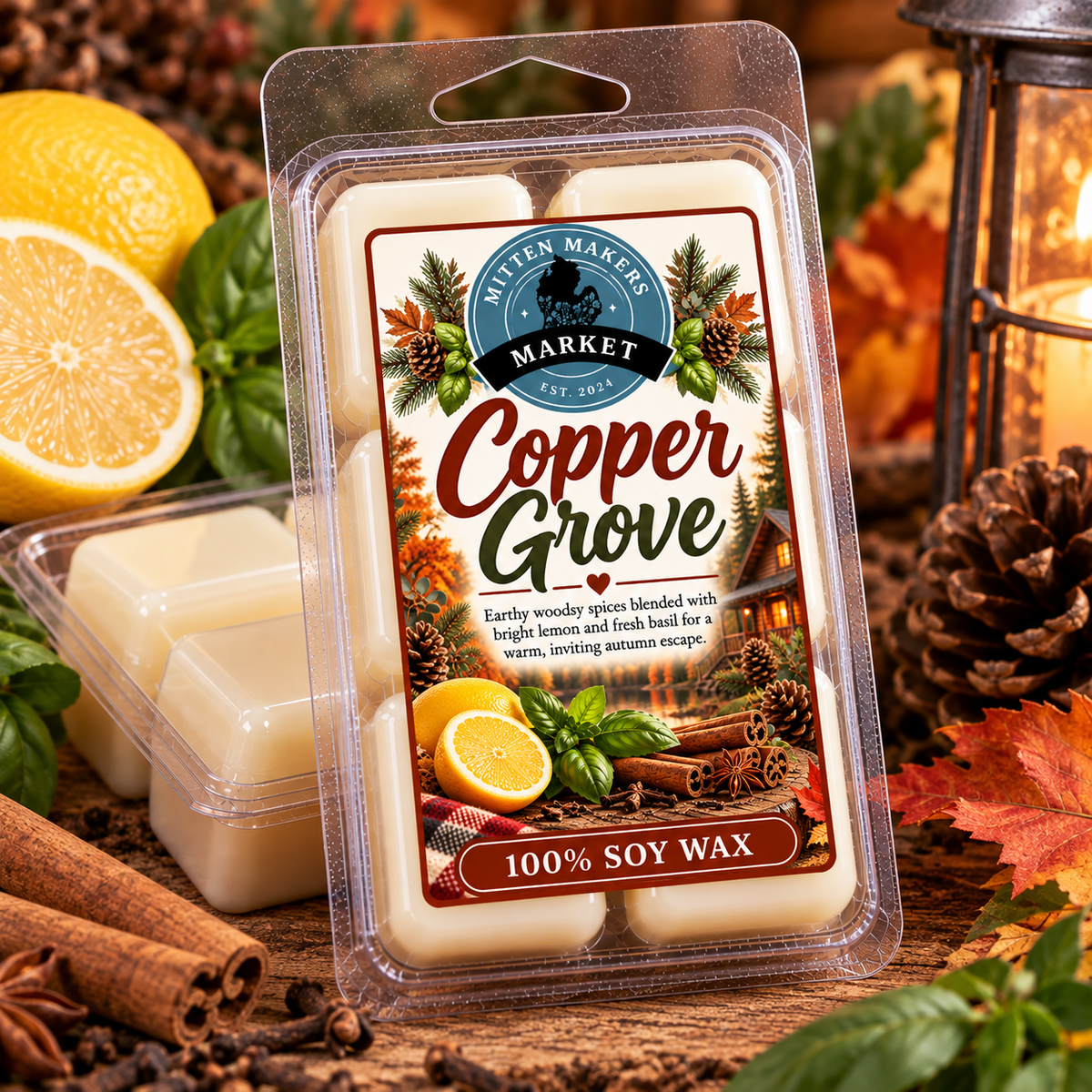 Soy Wax Melts (100%) - Copper Grove