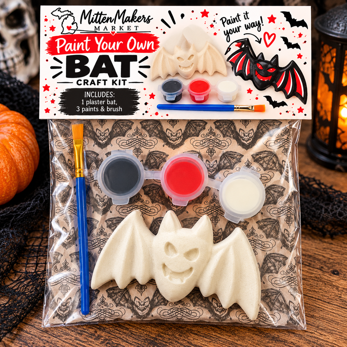 Paint Your Own Bat Craft Kit – Halloween Kids Activity
