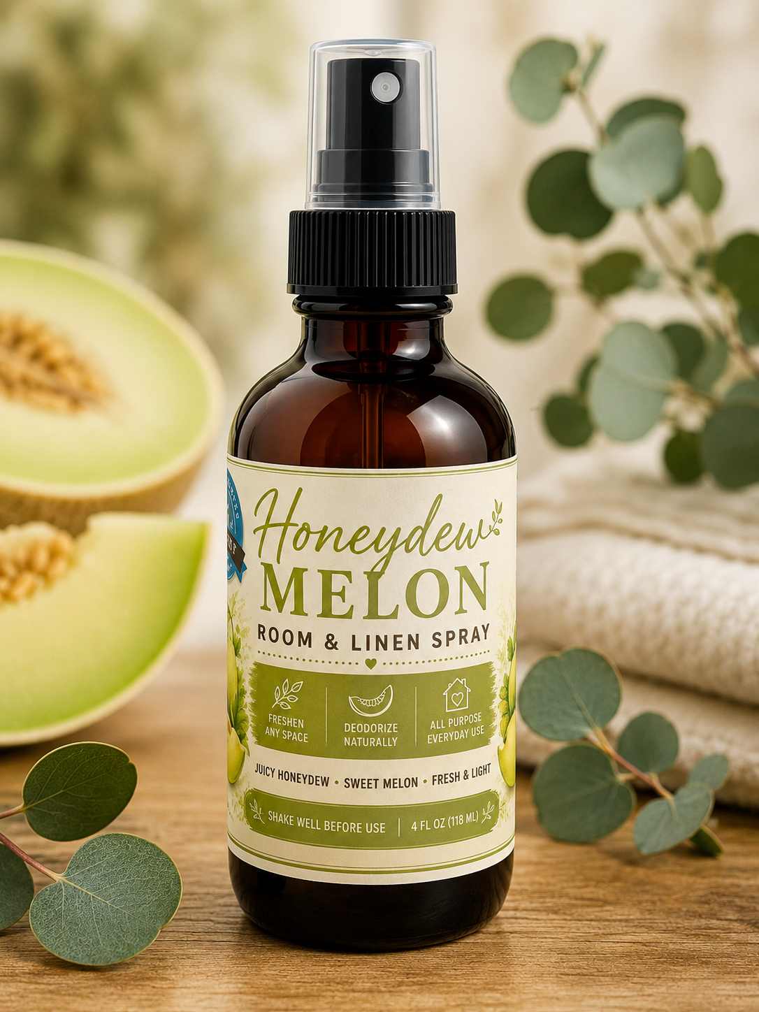 Room & Linen Spray - Honeydew Melon – 4 oz