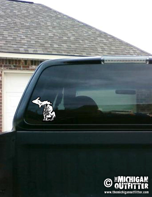 Deer in the Woods - 4" Michigan Sticker