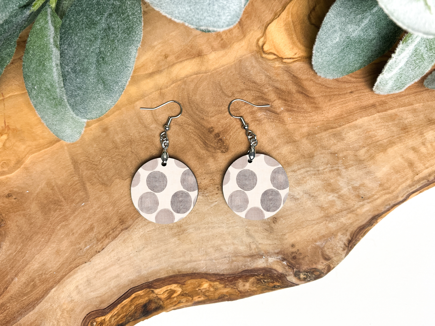 Round Earrings (E105R) -Blots