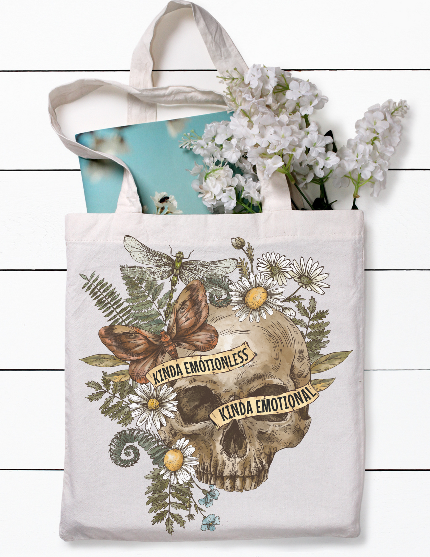 Kinda Emotionless - Kinda Emotional Canvas Tote Bag