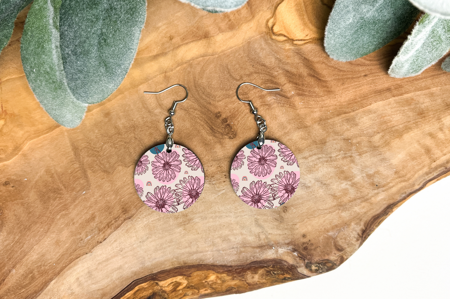 BOHO Pattern 3 Round Earrings