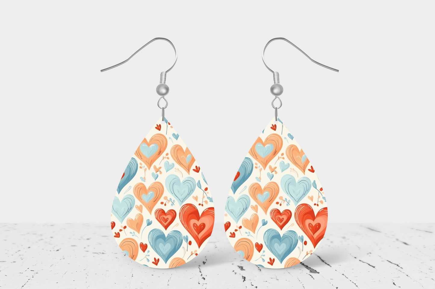 BOHO Heart Teardrop Earrings