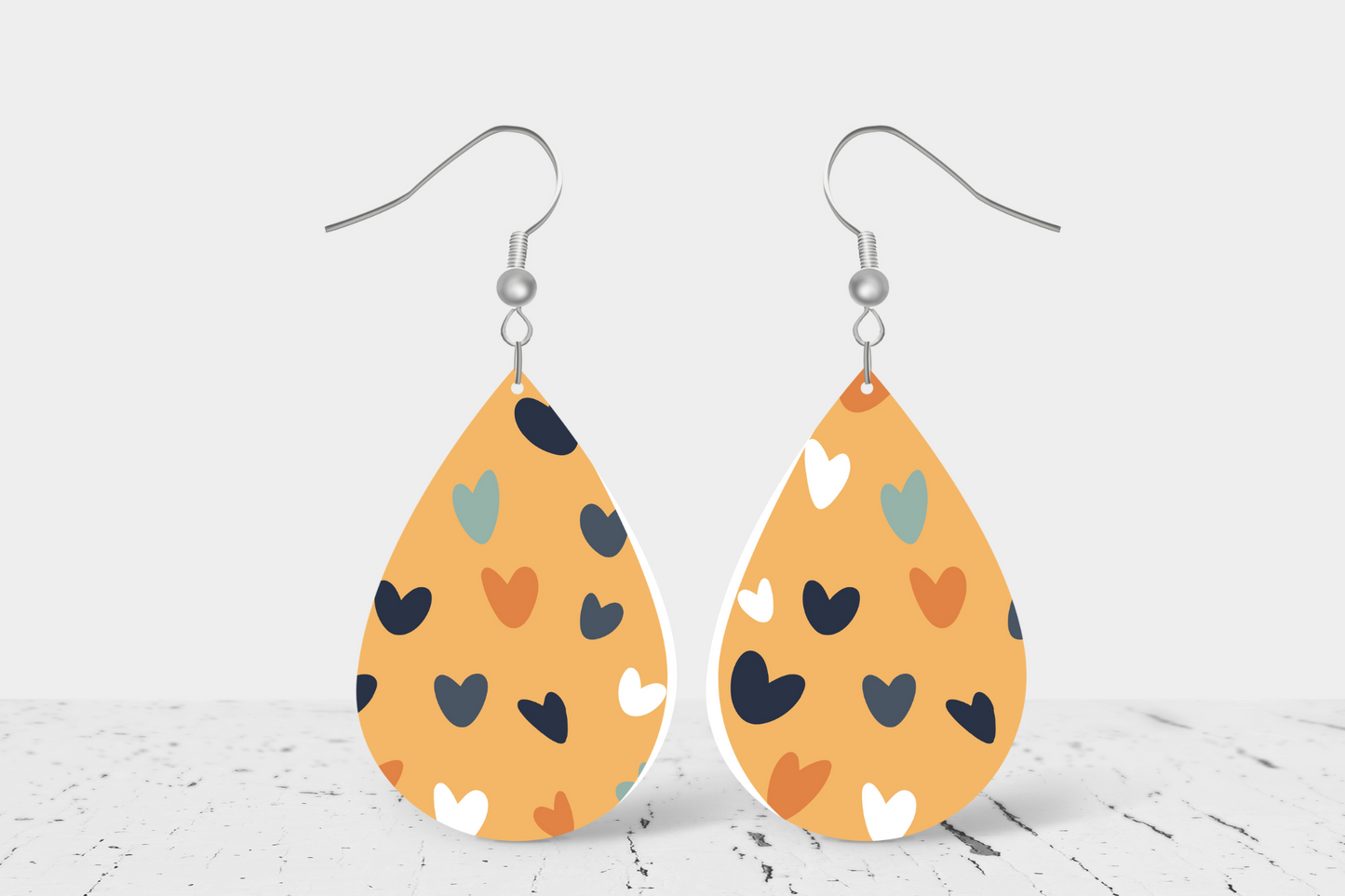 Boho Heart Teardrop Earrings