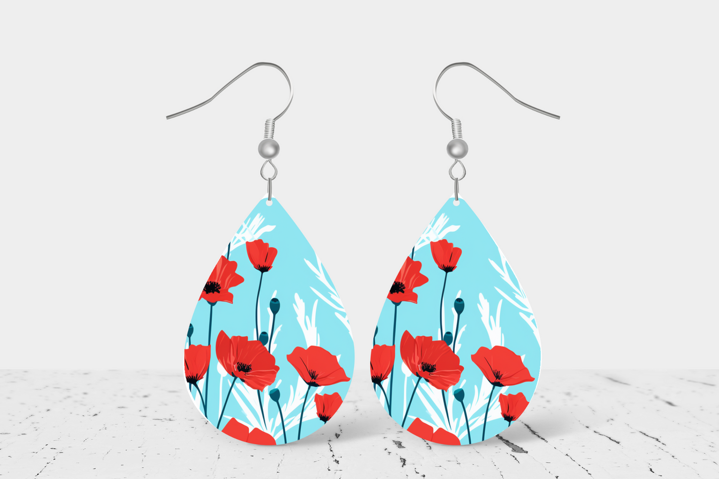 Pansy Teardrop Earrings