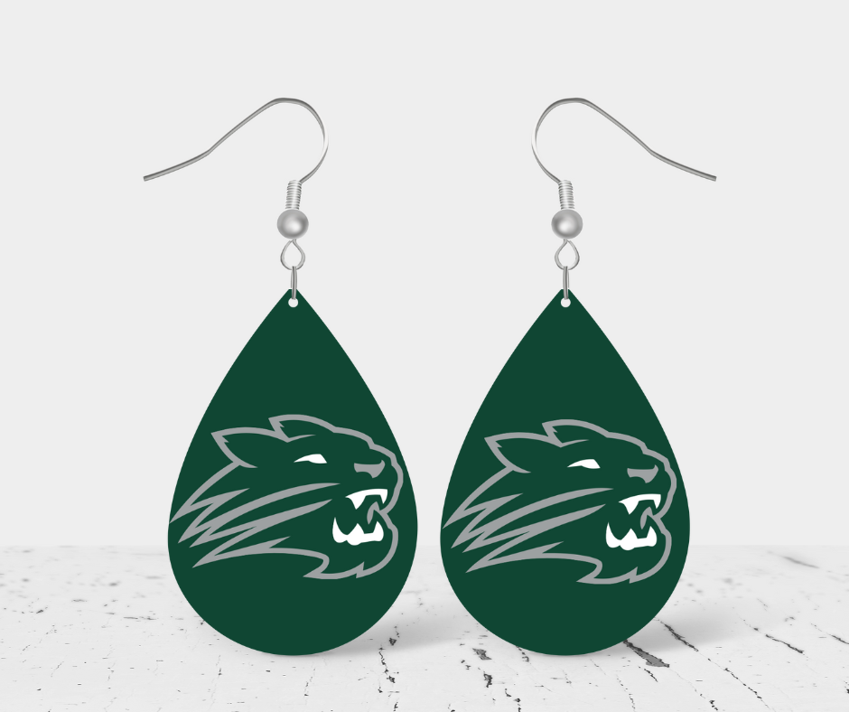Teardrop Earrings - School Spirit - Jenison Wildcats