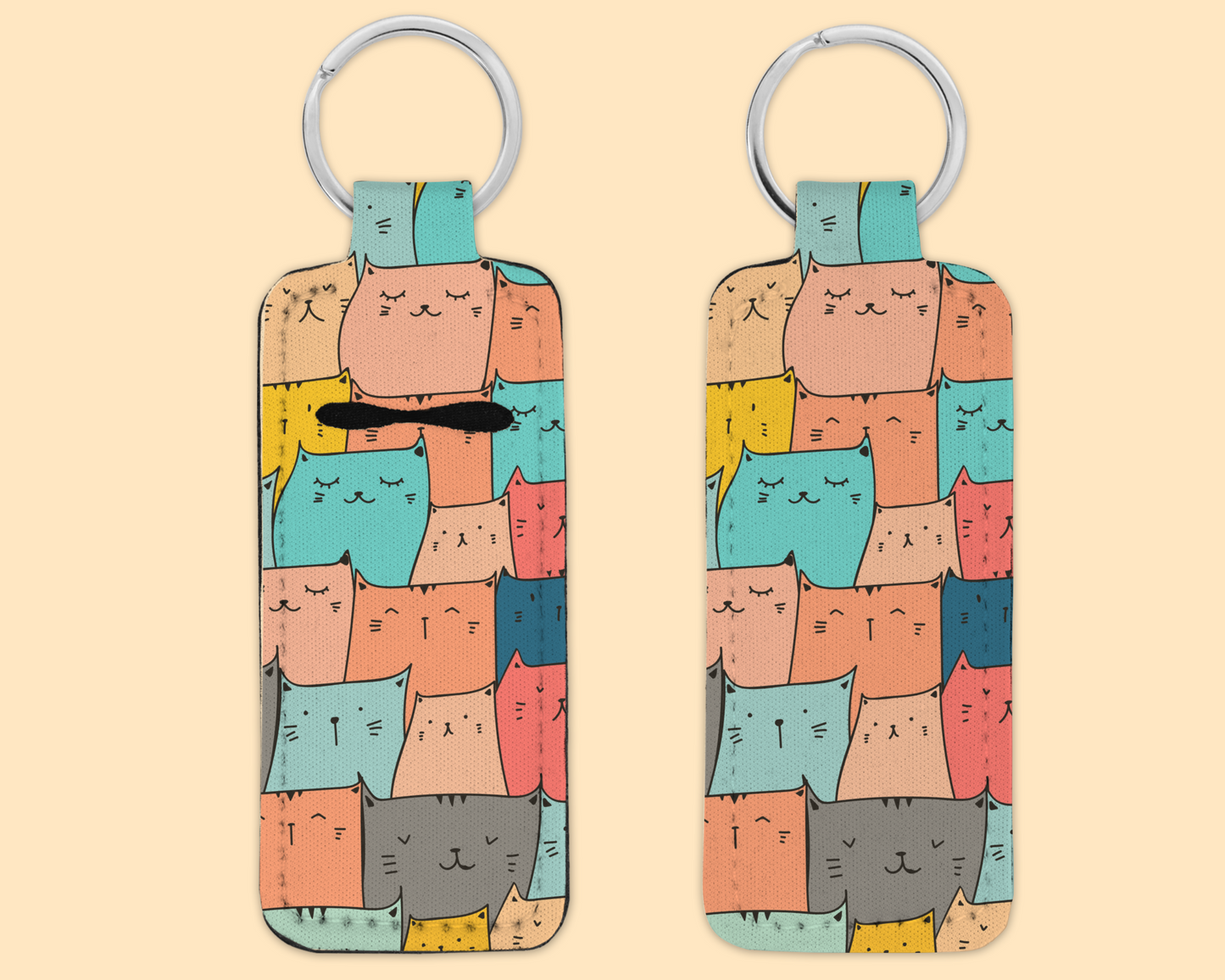 Chapstick / Lip Balm Keychain - Cats
