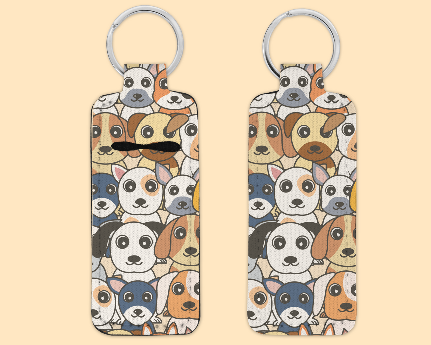 Chapstick / Lip Balm Keychain - Dogs