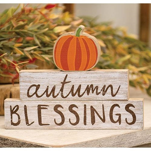 3/Set, Autumn Blessings Pumpkin Stackers
