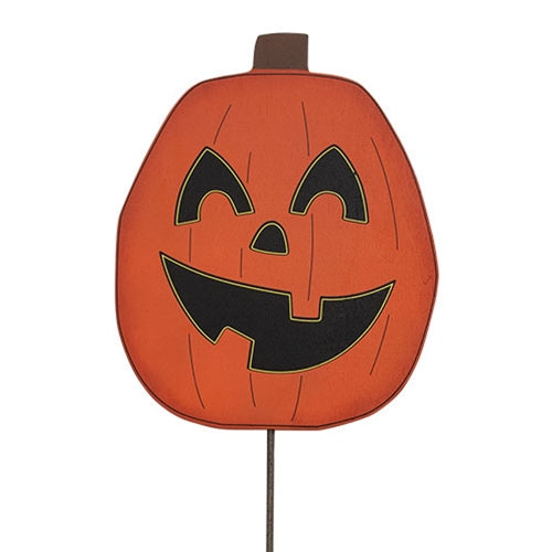 Jack O'Lantern Planter Stake Topper