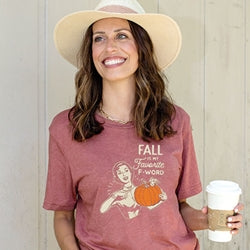 Fall Is My Favorite T-Shirt - Heather Mauve - Small
