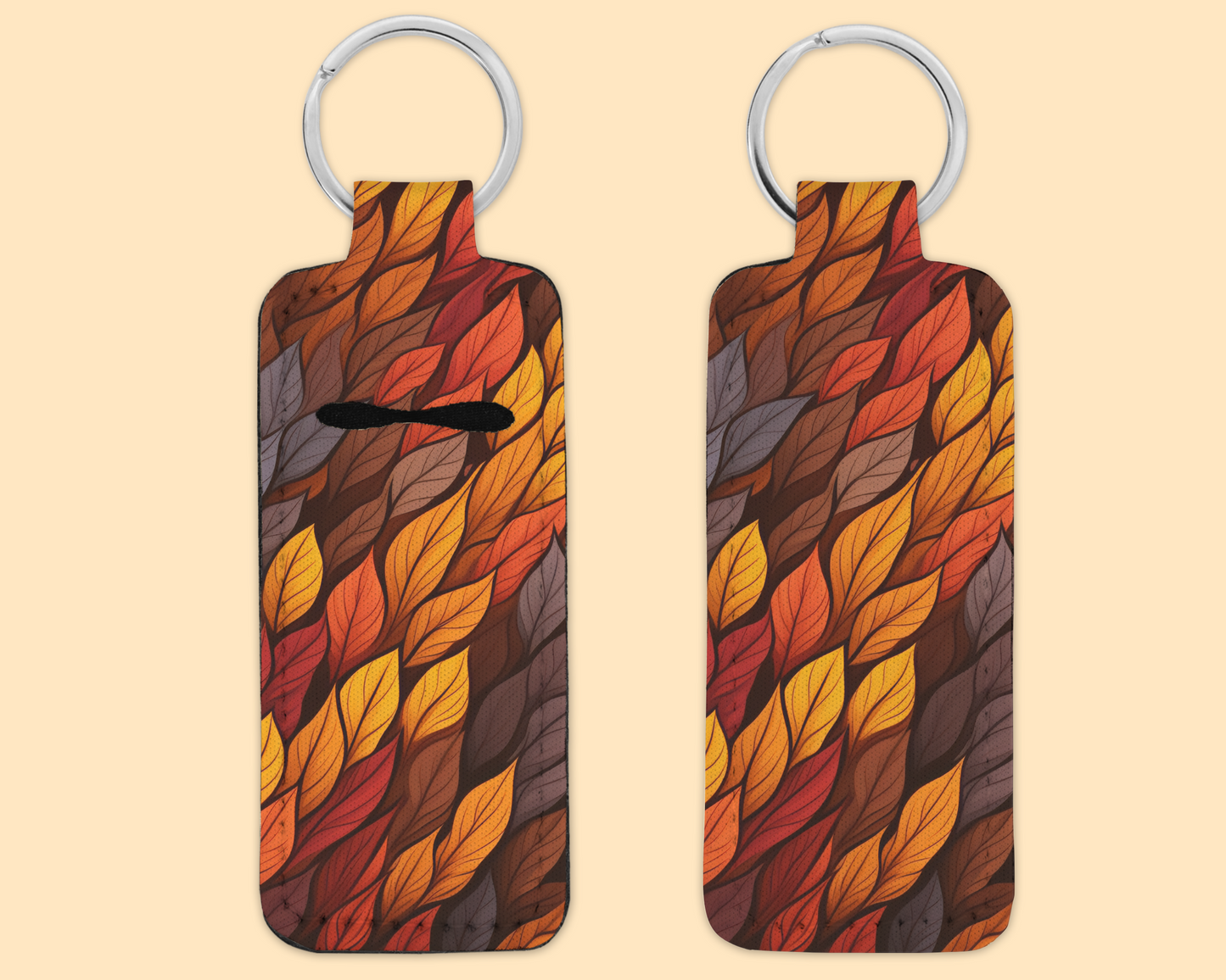 Chapstick / Lip Balm Keychain - Fall Leaves