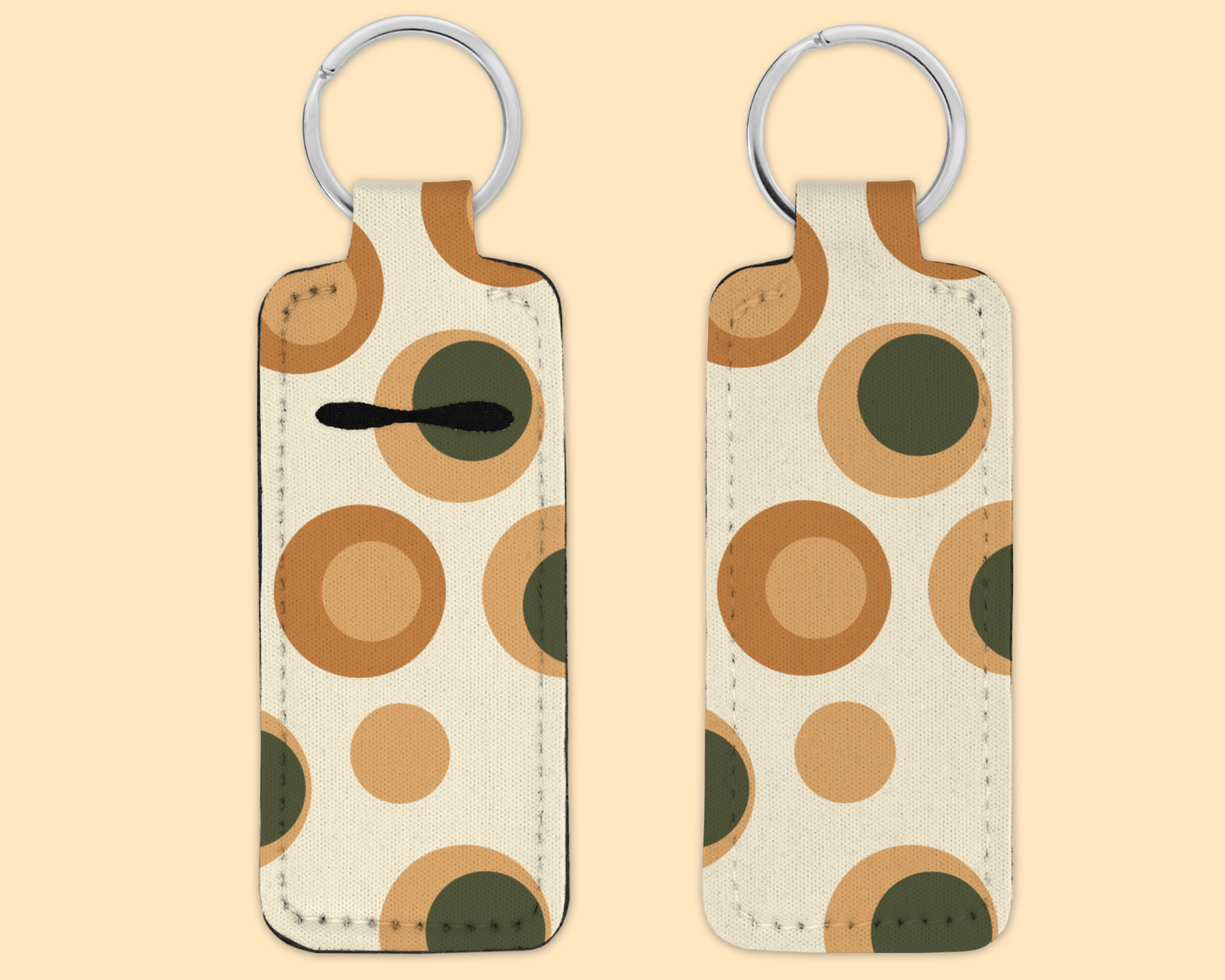 Chapstick / Lip Balm Keychain - fall Dots