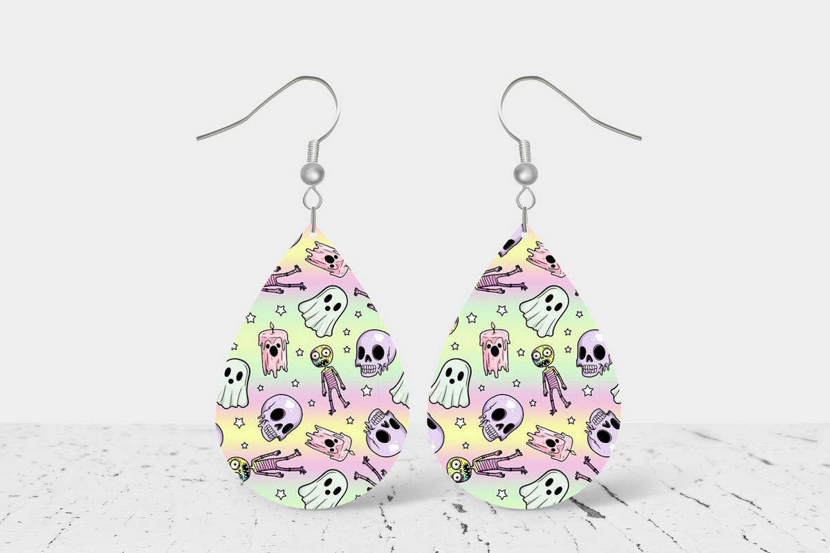 Teardrop Earrings (H8E) - Fall / Halloween Earrings